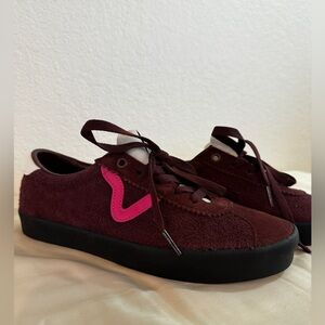 Vans Burgundy Suede Sneakers